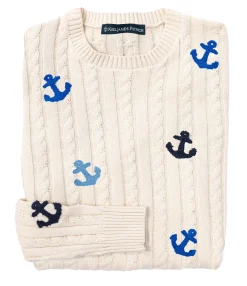 Kiel James Patrick Anchors Away Cable Knit Sweater^Women Sweaters
