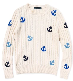 Kiel James Patrick Anchors Away Cable Knit Sweater^Women Sweaters