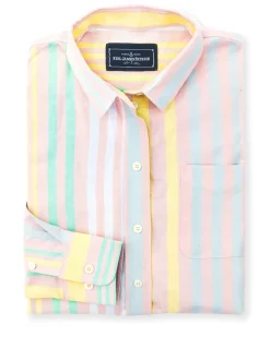 Kiel James Patrick Bahama Breeze Striped Oxford^Women Shirts