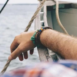 Kiel James Patrick Barnwood Crisp^ Leather Bracelets