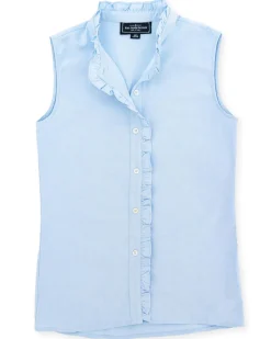Kiel James Patrick Blue Bay Ruffle Shirt^Women Shirts