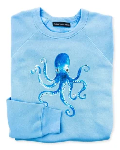 Kiel James Patrick Cerulean Octopus Sweatshirt^Women Sweatshirts