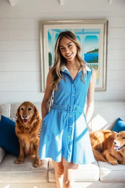 Kiel James Patrick Cerulean Sea Summering Dress^Women Dresses