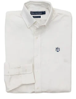 Kiel James Patrick Hyannisport White Oxford^Men Shirts