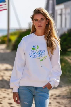 Kiel James Patrick Hydrangea Bloom Sweatshirt^Women Sweatshirts