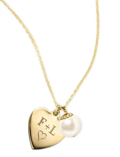 Kiel James Patrick I Heart Pearls Gold^ Monogrammed Jewelry