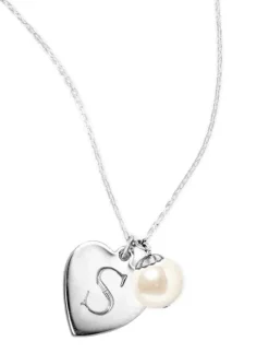 Kiel James Patrick I Heart Pearls Mom-O-Gram (Sterling Silver)^ Necklaces