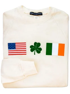 Kiel James Patrick Irish American Sweatshirt - Cream^Women Sweatshirts