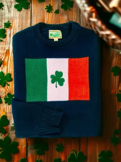Kiel James Patrick Irish Shamrock Flag Sweater^Men Sweaters