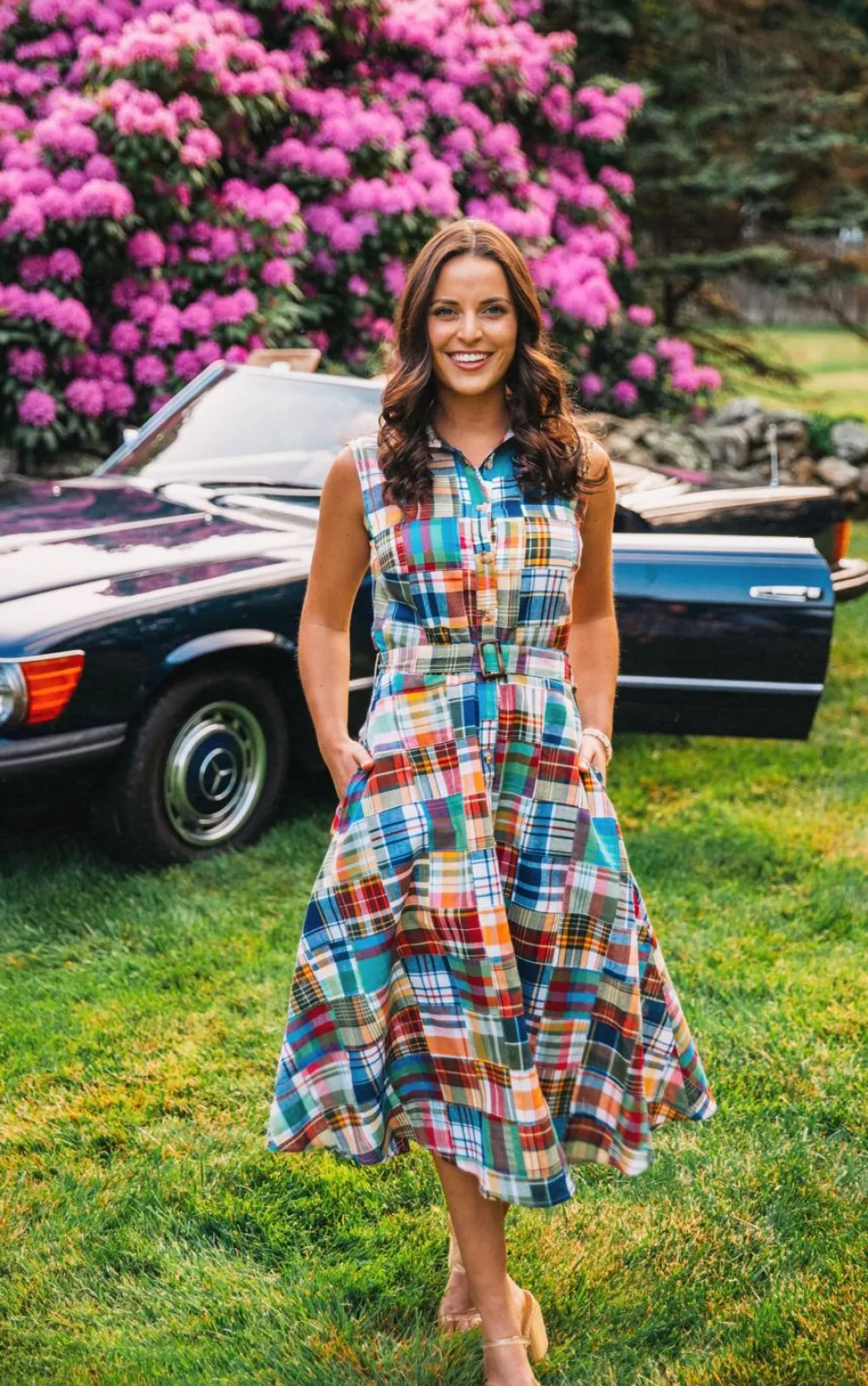 Kiel James Patrick Montauk Patchwork Madras Shirtdress^Women Dresses