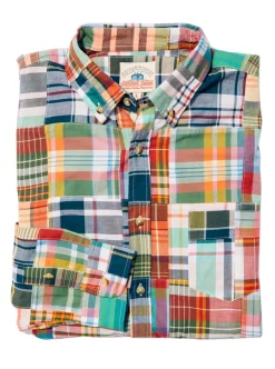 Kiel James Patrick Montauk Patchwork Madras Shirt^Men Shirts