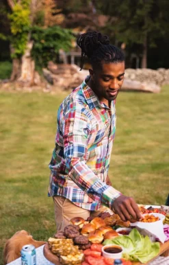 Kiel James Patrick Montauk Patchwork Madras Shirt^Men Shirts