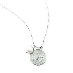 Kiel James Patrick Mother Pearl Drop Necklace^ Monogrammed Jewelry