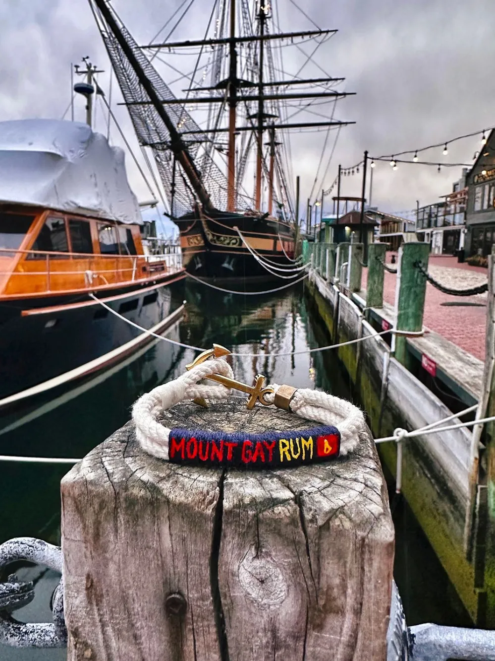 Kiel James Patrick Mount Gay Rum Sailing Bracelet^ Rope Bracelets