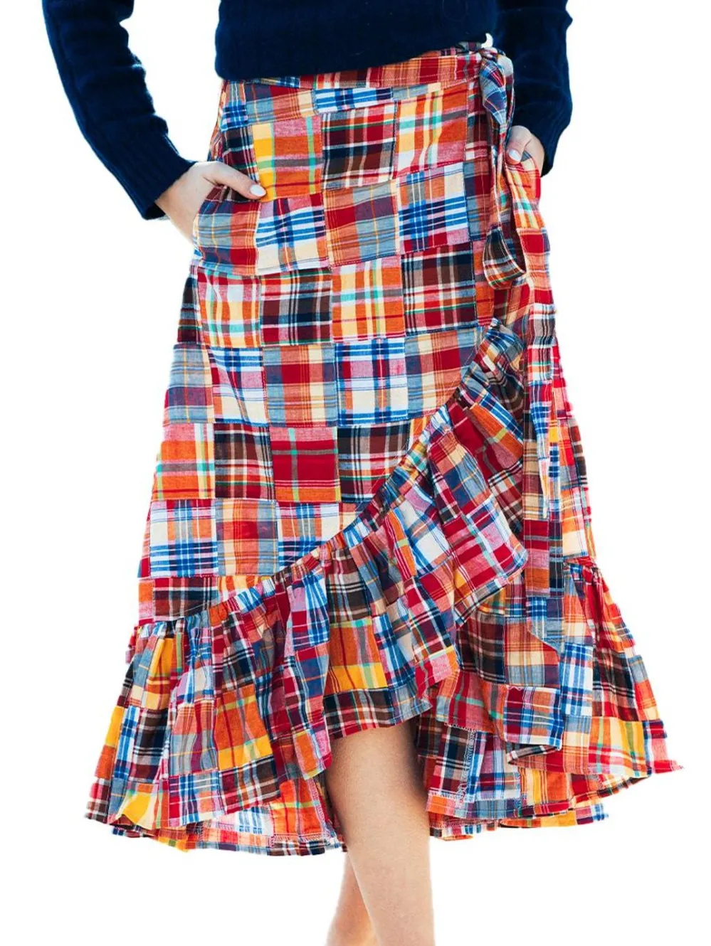 Kiel James Patrick Nantucket Soiree Madras Skirt^Women Skirts