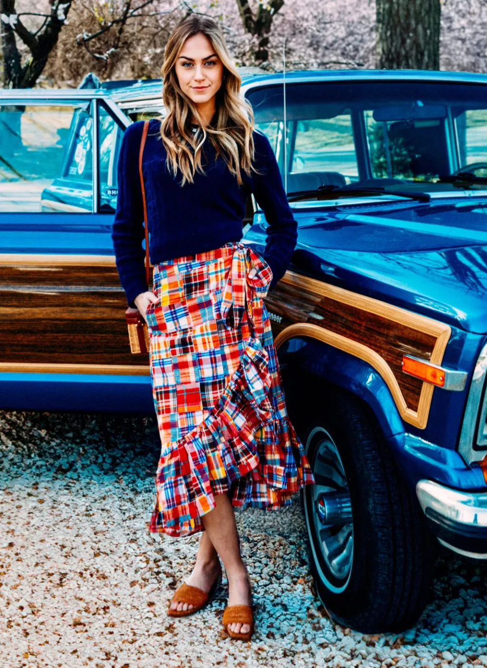 Kiel James Patrick Nantucket Soiree Madras Skirt^Women Skirts