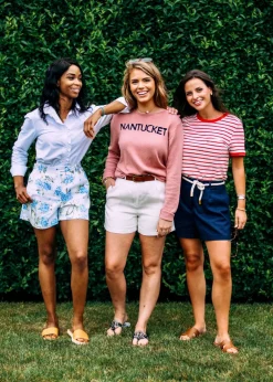 Kiel James Patrick Ocean Crest Linen Shorts^Women Shorts