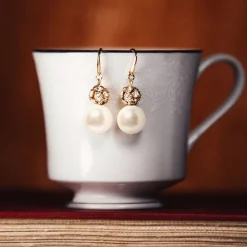 Kiel James Patrick Pearl Chandelier^ Earrings