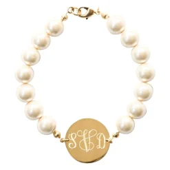 Kiel James Patrick Pearl Monogram Bracelet^ Monogrammed Jewelry