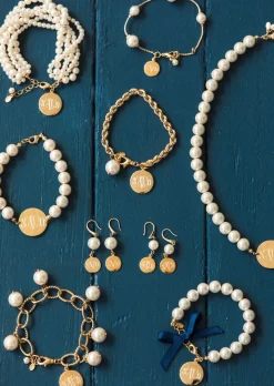 Kiel James Patrick Pearl Monogram Bracelet^ Monogrammed Jewelry