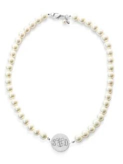 Kiel James Patrick Pearl Monogram Necklace^ Monogrammed Jewelry