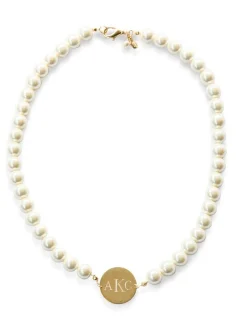 Kiel James Patrick Pearl Monogram Necklace--Class Of 2024^ Class Of 2024