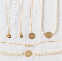 Kiel James Patrick Pearl Monogram Necklace--Class Of 2024^ Class Of 2024