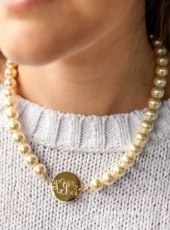 Kiel James Patrick Pearl Monogram Necklace--Class Of 2024^ Class Of 2024