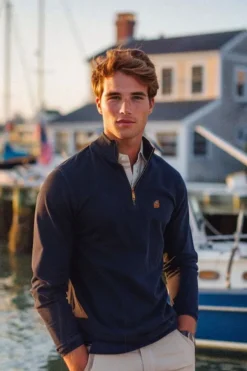 Kiel James Patrick Sebago Lake Retreat Quarterzip^Men Quarterzips