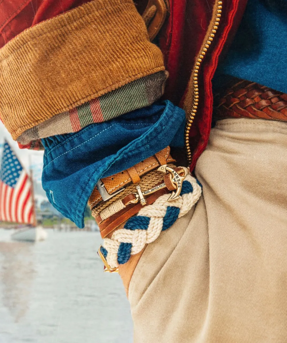 Kiel James Patrick Sperry X Kjp Limited Edition Vineyard Dockside^ Leather Bracelets