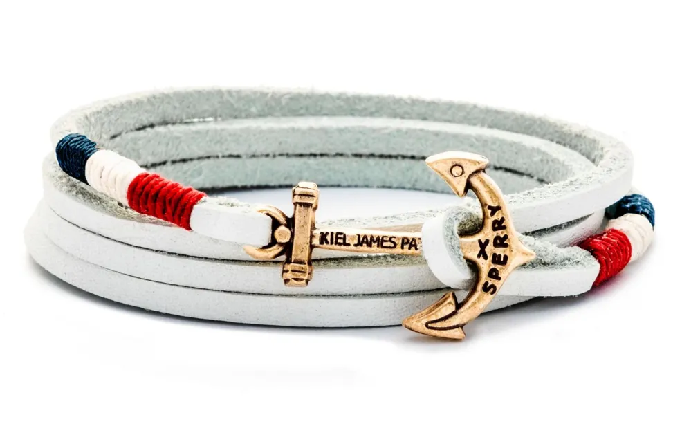 Kiel James Patrick Sperry X Kjp Limited Edition Americana Regatta^ Leather Bracelets