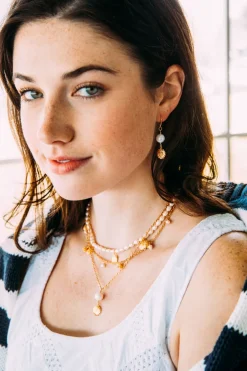 Kiel James Patrick Sunflower Pearl Drop Necklace^ Necklaces