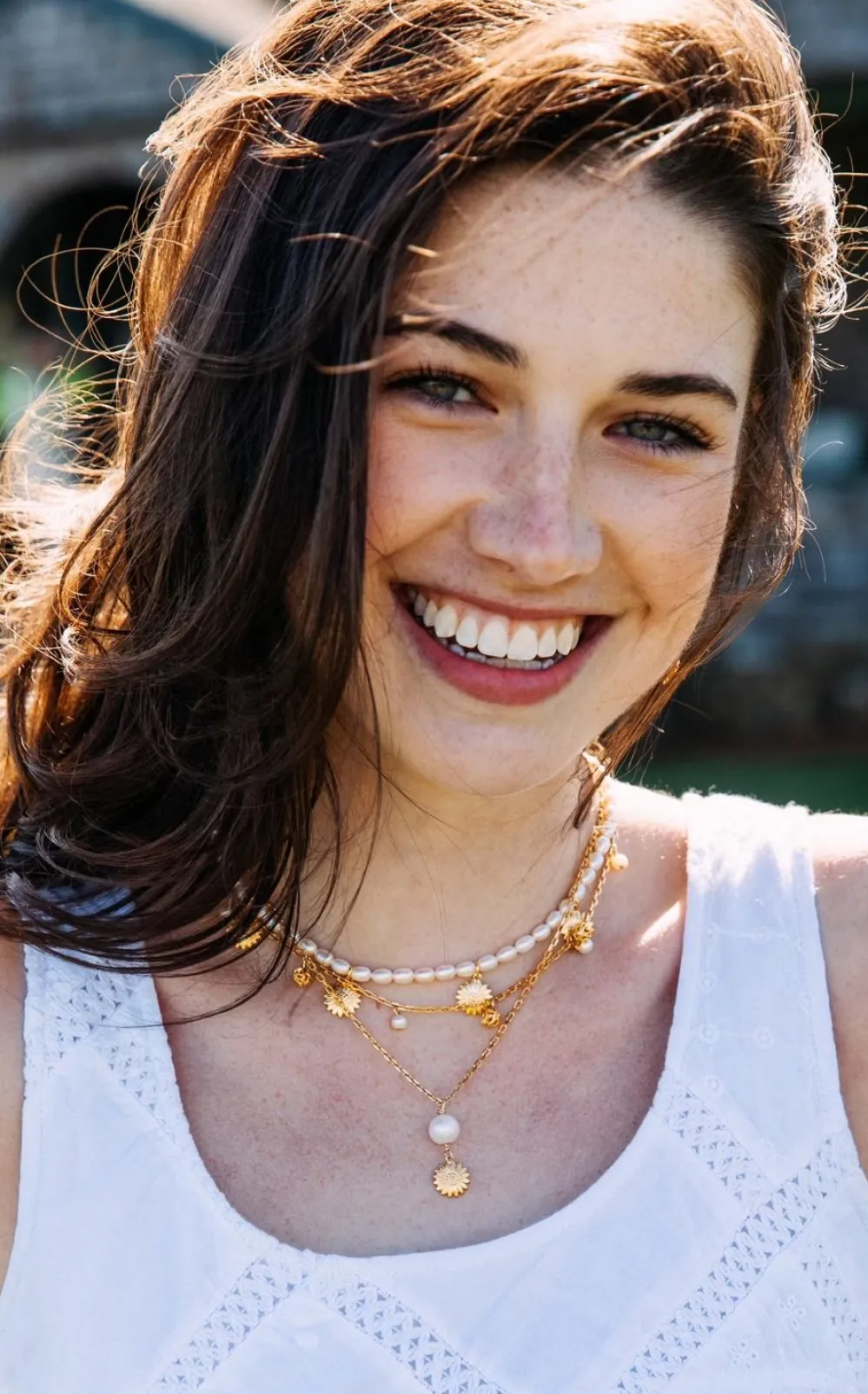 Kiel James Patrick Sunflower Pearl Drop Necklace^ Necklaces