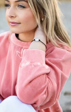 Kiel James Patrick The Black Pearl Leather Knot^ Leather Bracelets