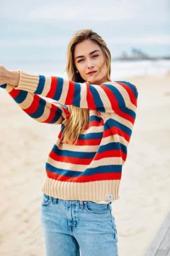 Kiel James Patrick The Chatham Striped Sweater^Women Sweaters