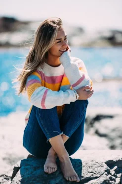 Kiel James Patrick The Sunset Striped Sweater^Women Sweaters