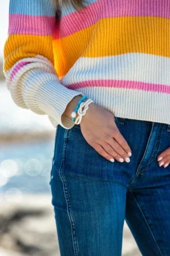 Kiel James Patrick The Sunset Striped Sweater^Women Sweaters