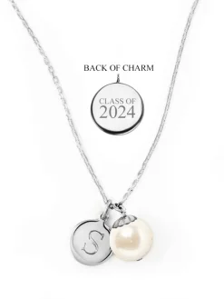 Kiel James Patrick World'S Your Oyster Silver Necklace --Class Of 2024^ Class Of 2024